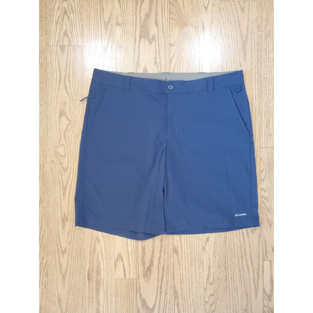 Columbia Mens 40w 10L Omni-shade Shorts Navy VGUC Outdoor Hiking Gorpcore